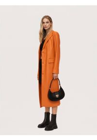 Kazar - Czarna torebka baguette z eleganckim zapięciem. Kolor: czarny. Wzór: aplikacja. Materiał: skórzane. Styl: elegancki. Rodzaj torebki: na ramię #10