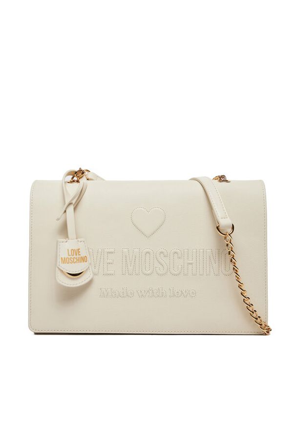 Love Moschino - LOVE MOSCHINO Torebka JC4113PP1ML1011A Écru. Materiał: skórzane