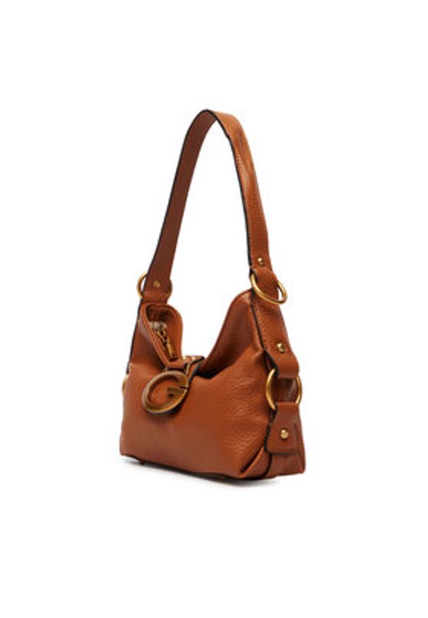 Guess Torebka Camden Mini HWBB93 08720 Brązowy. Kolor: brązowy. Materiał: skórzane