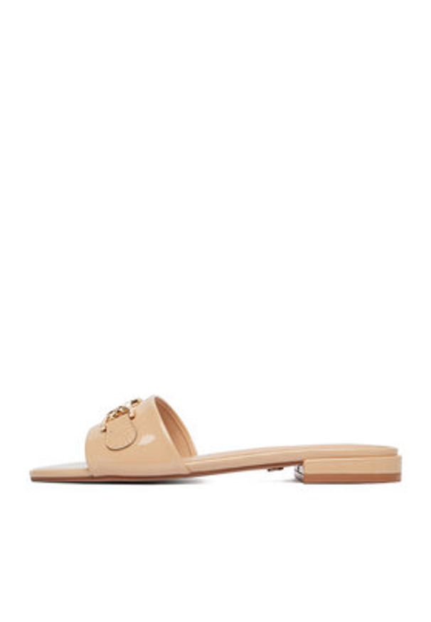 Nine West Klapki CEO-LS6445-01 Beżowy. Kolor: beżowy. Materiał: materiał
