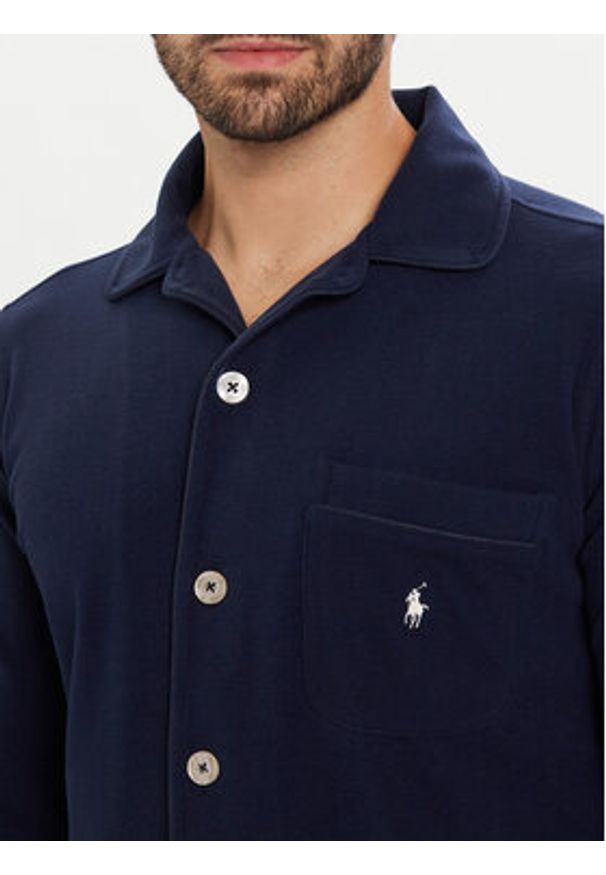 Polo Ralph Lauren Piżama 714P01952002 Granatowy Regular Fit. Kolor: niebieski. Materiał: syntetyk, wiskoza