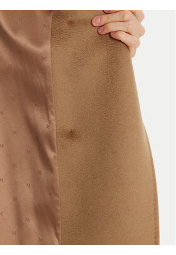 Marciano Guess Płaszcz wełniany 4BGL07 7045A Brązowy Regular Fit. Kolor: brązowy. Materiał: wełna