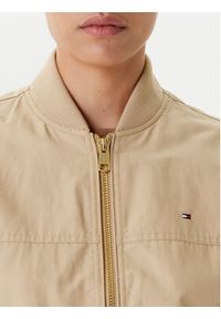 TOMMY HILFIGER - Tommy Hilfiger Kurtka bomber WW0WW45619 Beżowy Relaxed Fit. Kolor: beżowy. Materiał: bawełna #6
