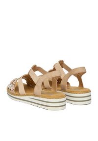 Rieker Sandały CEO-V0613-90 Beżowy. Kolor: beżowy. Materiał: skóra #2