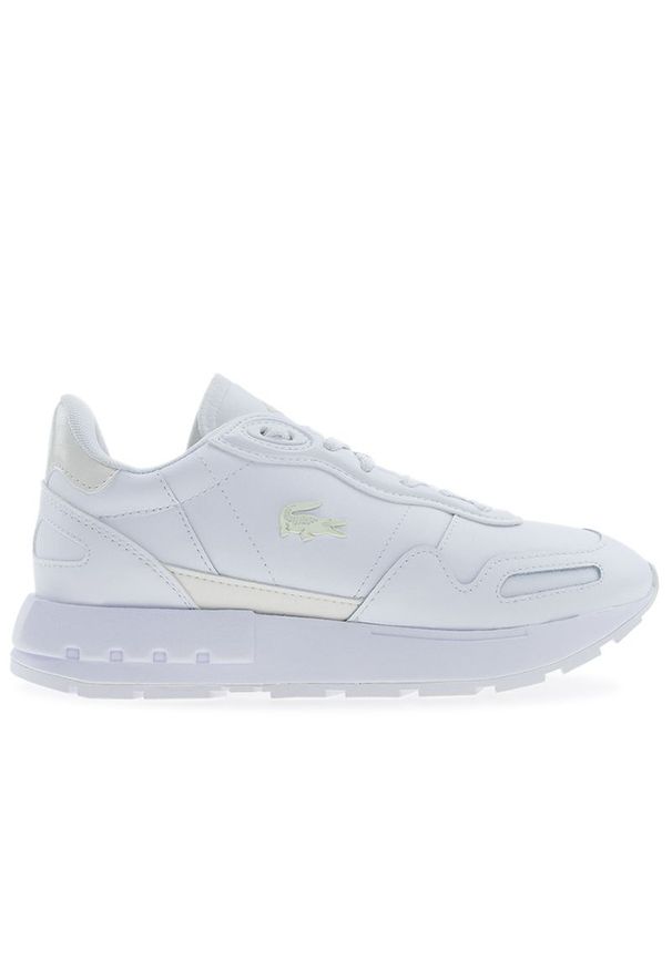 Buty damskie Lacoste Partner 225 1 SFA 750SFA0146-65T - białe. Okazja: na co dzień. Kolor: biały. Materiał: guma, zamsz, skóra. Szerokość cholewki: normalna