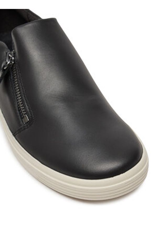 ecco - ECCO Sneakersy 21860301001 Czarny. Kolor: czarny. Materiał: skóra