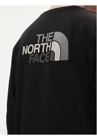 The North Face Longsleeve Easy NF0A87N8 Czarny Regular Fit. Kolor: czarny. Materiał: bawełna. Długość rękawa: długi rękaw #3