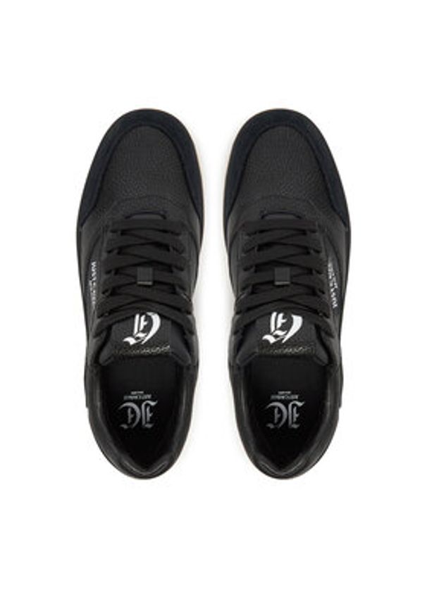 Just Cavalli Sneakersy 78QA3SM8 ZPA90 Czarny. Kolor: czarny. Materiał: skóra