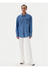 Tommy Jeans Koszula jeansowa DW0DW21073 Niebieski Relaxed Fit. Kolor: niebieski. Materiał: bawełna #5
