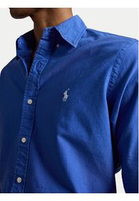 Polo Ralph Lauren Koszula 710805564512 Niebieski Regular Fit. Typ kołnierza: polo. Kolor: niebieski. Materiał: bawełna #7