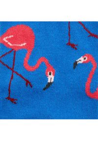 Funny Socks Skarpety wysokie unisex Flamingos SM1/02 Niebieski. Kolor: niebieski. Materiał: materiał, bawełna #2