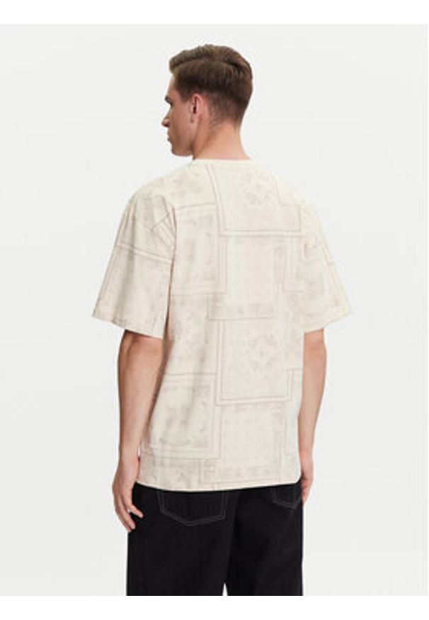 Karl Kani T-Shirt Small Signature Paisley PD00005342 Beżowy Relaxed Fit. Kolor: beżowy. Materiał: bawełna. Wzór: paisley