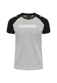Koszulka do piłki ręcznej damska Hummel Legacy Blocked. Kolor: szary. Materiał: dzianina, jersey, bawełna