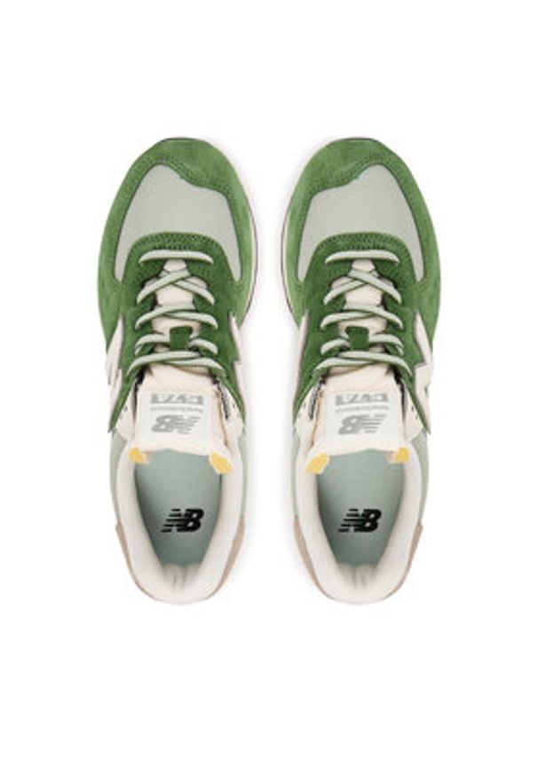 New Balance Sneakersy U574GRE W Zielony. Kolor: zielony. Materiał: zamsz, skóra. Model: New Balance 574