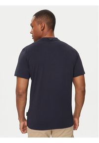 Napapijri T-Shirt S-Turin NP0A4HQG Granatowy Regular Fit. Kolor: niebieski. Materiał: bawełna