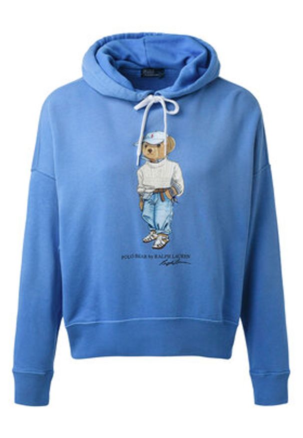 Polo Ralph Lauren Bluza 211965110001 Niebieski Relaxed Fit. Typ kołnierza: polo. Kolor: niebieski. Materiał: bawełna