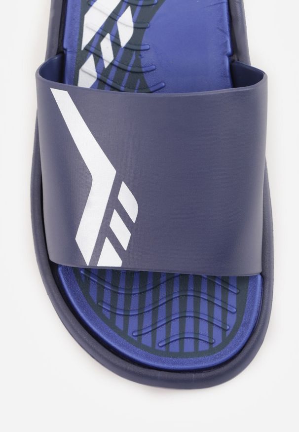 Born2be - Granatowe Sportowe Klapki Piankowe na Basen lub Plażę Daevo. Okazja: na plażę. Kolor: niebieski. Materiał: dresówka. Sezon: lato. Styl: sportowy