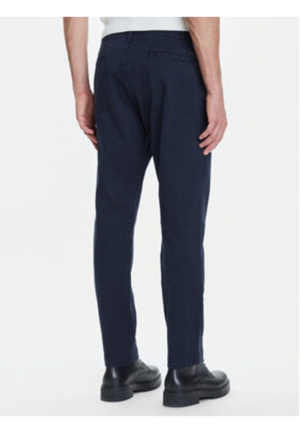 BOSS Chinosy Sanderson-L-2 50542986 Granatowy Regular Fit. Kolor: niebieski. Materiał: bawełna