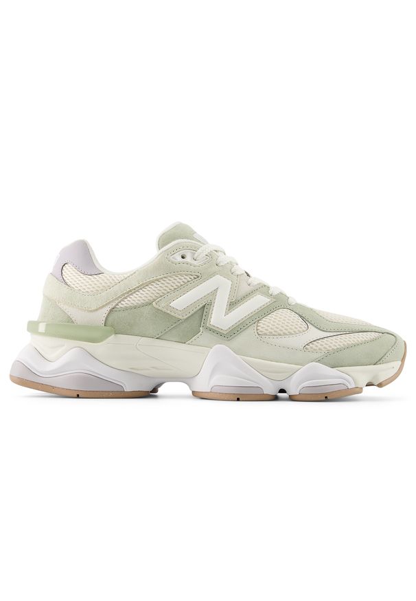 Buty unisex New Balance U9060AUC – zielone. Kolor: zielony. Materiał: guma, materiał, syntetyk, skóra. Szerokość cholewki: normalna. Sport: turystyka piesza