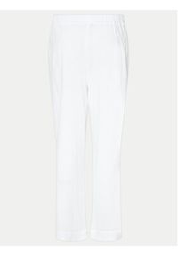 Seafolly Spodnie materiałowe Crinkle 55430-PA Biały Regular Fit. Kolor: biały. Materiał: bawełna #8