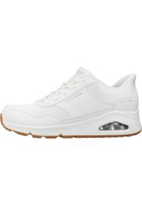 skechers - Buty Kobieta Skechers Uno biały. Okazja: na co dzień. Kolor: biały