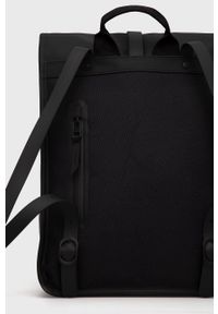 Rains Plecak 1361 Rolltop Mini kolor czarny duży gładki. Kolor: czarny. Wzór: gładki #3