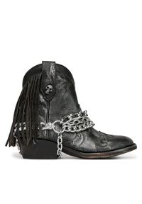 Kowbojki NEW ROCK. Kolor: czarny. Styl: rockowy