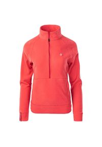 Elbrus - Bluza Damska / Damska Riva Polartech Half Zip Fleece Top. Kolor: czerwony #1