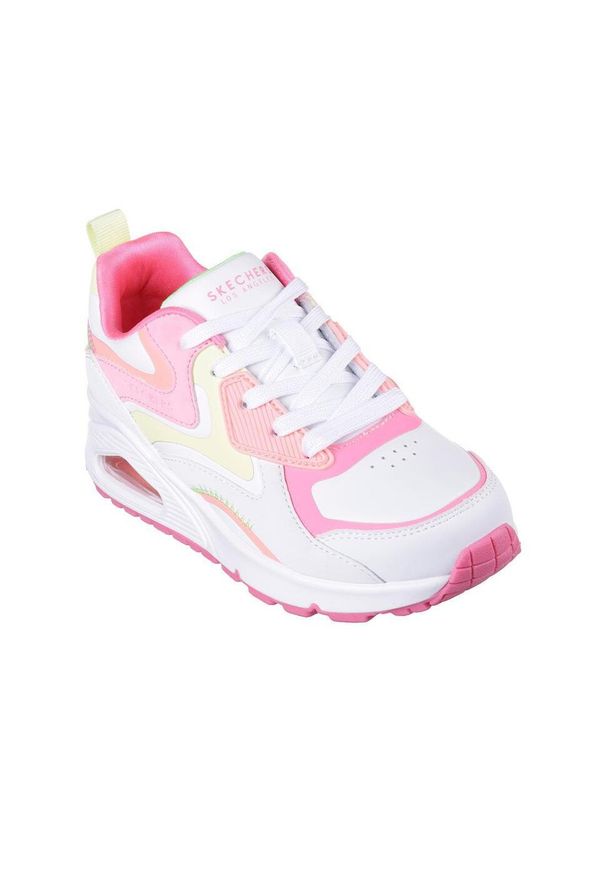 skechers - Buty na co dzień damskie SKECEHRS UNO GEN1 COLOR SURGE eko skóra. Okazja: na co dzień. Kolor: biały. Materiał: skóra. Model: Skechers Sport. Sport: turystyka piesza