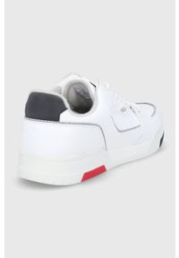 Hugo Buty Seth kolor biały. Nosek buta: okrągły. Zapięcie: sznurówki. Kolor: biały. Materiał: guma