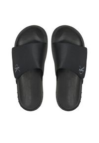 Calvin Klein Jeans Klapki Chunky Comf Slide YM0YM01017 Czarny. Kolor: czarny. Materiał: materiał