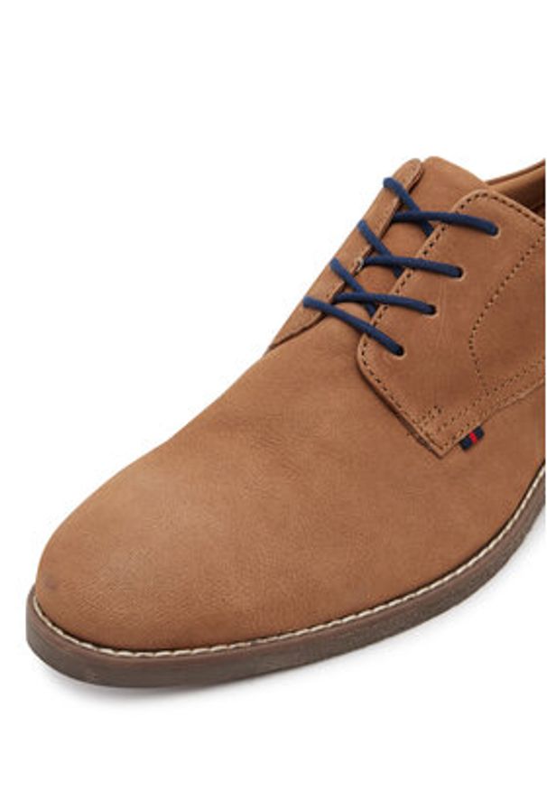 Lasocki Półbuty VIPER-02 MI08 Brązowy. Kolor: brązowy. Materiał: nubuk, skóra