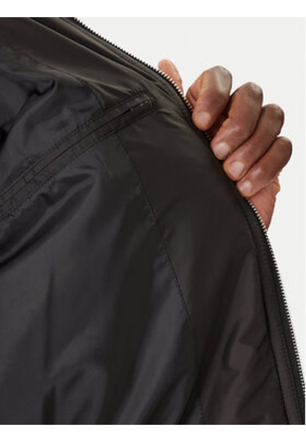 Karl Lagerfeld - KARL LAGERFELD Kurtka przejściowa 505065 554563 Czarny Regular Fit. Typ kołnierza: dekolt w karo. Kolor: czarny. Materiał: syntetyk