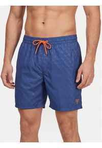 Guess Szorty kąpielowe F6GT26 WG2A2 Niebieski Regular Fit. Kolor: niebieski. Materiał: syntetyk #1