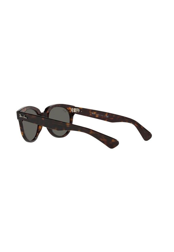 Ray-Ban - Okulary przeciwsłoneczne ORION. Kształt: okrągłe. Kolor: brązowy
