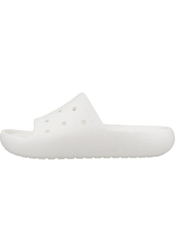 Klapki Crocs Model Classic Slide V2 Kolor Biały. Kolor: biały. Materiał: guma. Styl: sportowy