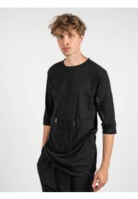 La Haine Inside Us T-shirt "Bleed" | A2208 3M | Mężczyzna | Czarny. Kolor: czarny. Materiał: bawełna. Długość: długie. Wzór: aplikacja #5