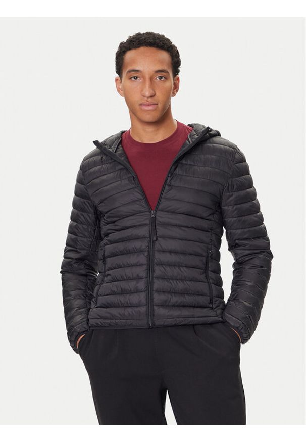 United Colors of Benetton - United Colors Of Benetton Kurtka przejściowa 2TWDUN06I Czarny Regular Fit. Kolor: czarny. Materiał: syntetyk