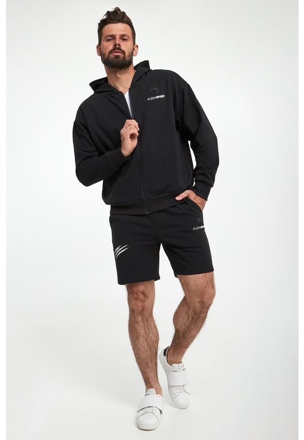 Plein Sport - Bluza męska z kapturem PLEIN SPORT. Typ kołnierza: kaptur. Styl: sportowy