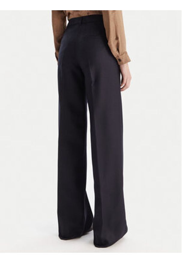 Marella Spodnie palazzo Renoir 2523136082 Granatowy Wide Leg. Kolor: niebieski. Materiał: wełna