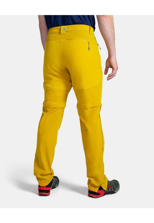 Spodnie outdoorowe Kilpi HOSIO-M dla mężczyzn. Kolor: żółty. Materiał: nylon