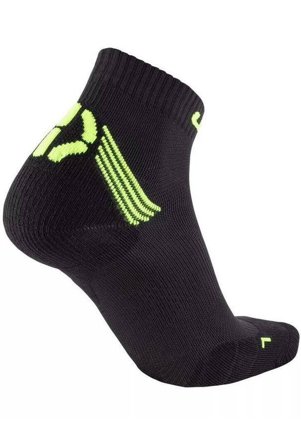 UYN - Skarpety sportowe męski Man Run Veloce Socks - czarny. Kolor: żółty, wielokolorowy, czarny. Sport: bieganie