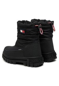 TOMMY HILFIGER - Tommy Hilfiger Śniegowce Fur Boot T3X5-33715-1695 M Czarny. Kolor: czarny. Materiał: materiał