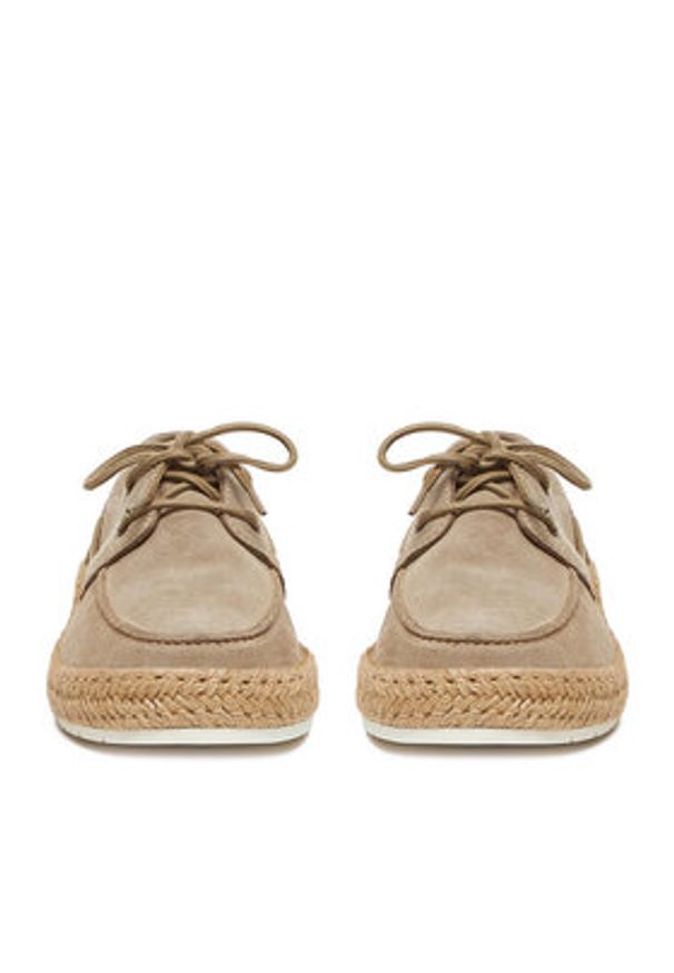 Gino Rossi Espadryle BUMPER-01 MI08 Beżowy. Kolor: beżowy. Materiał: skóra, zamsz