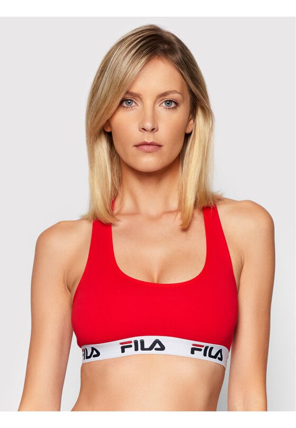 Fila Biustonosz sportowy FU6042 Czerwony. Kolor: czerwony. Materiał: bawełna