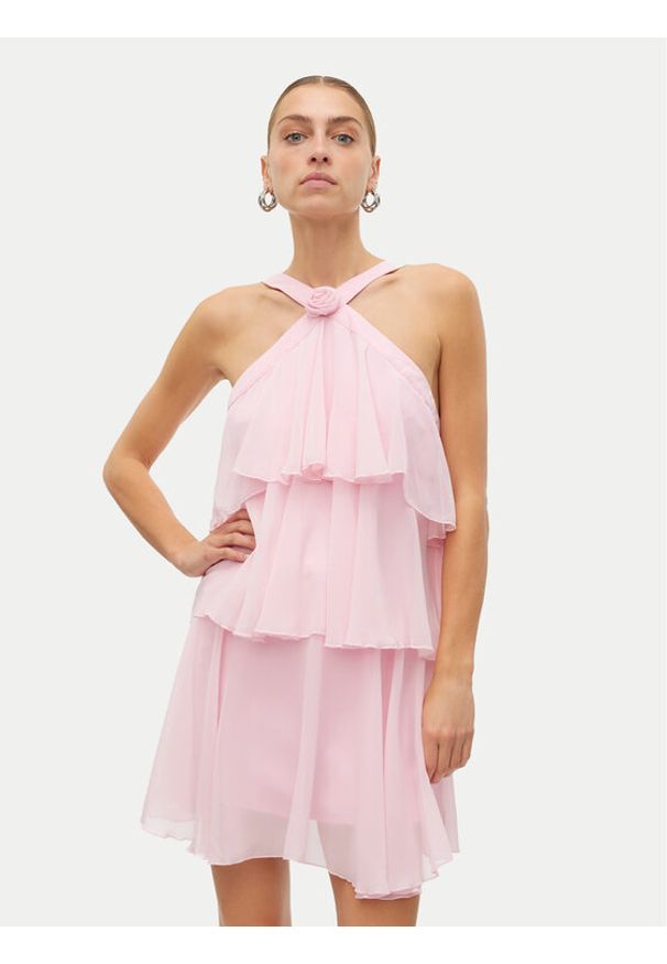 Vero Moda Sukienka koktajlowa Felicia 10329767 Różowy Regular Fit. Kolor: różowy. Materiał: syntetyk. Styl: wizytowy