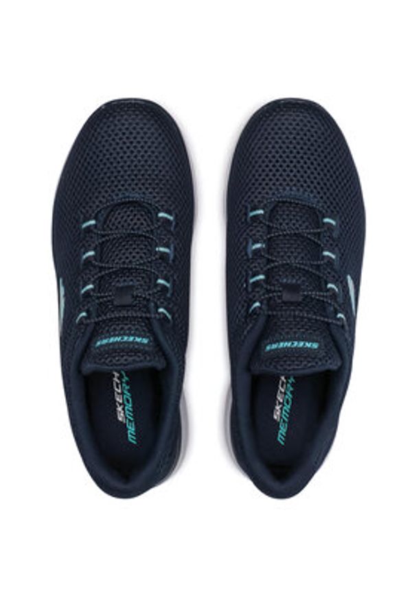 skechers - Skechers Sneakersy Quick Lapse 12985/NVLB Granatowy. Kolor: niebieski. Materiał: materiał