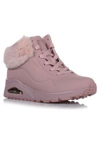 skechers - Buty do chodzenia dla dzieci Skechers Uno fall Air. Zapięcie: sznurówki. Kolor: różowy. Materiał: materiał, syntetyk. Szerokość cholewki: normalna. Sport: turystyka piesza