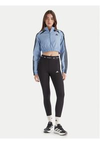 Adidas - adidas Bluza Teamgeist adicolor JZ8277 Błękitny Slim Fit. Kolor: niebieski. Materiał: syntetyk #5