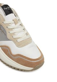 Pepe Jeans Sneakersy Kimi Glam PLS60042 Beżowy. Kolor: beżowy. Materiał: skóra, zamsz #4